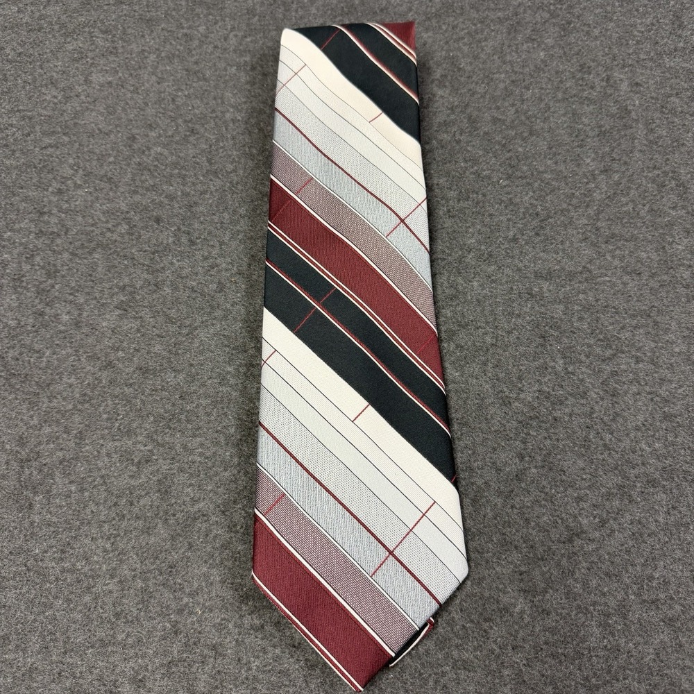 Vintage 70's Damon Country Club Plaid Striped Men's Tie Indins Exclusive